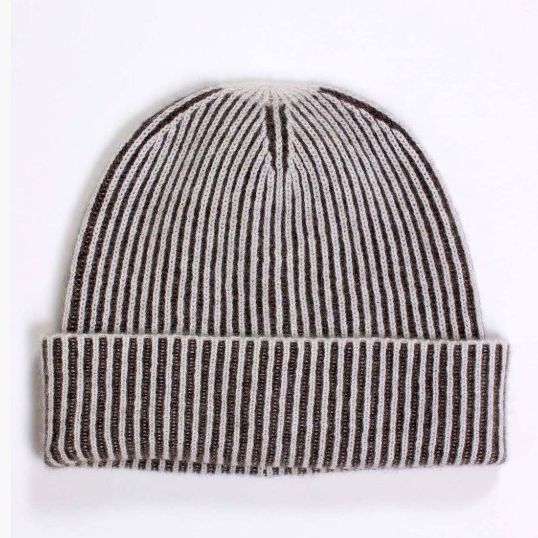 Ribbed Beanie - Brown