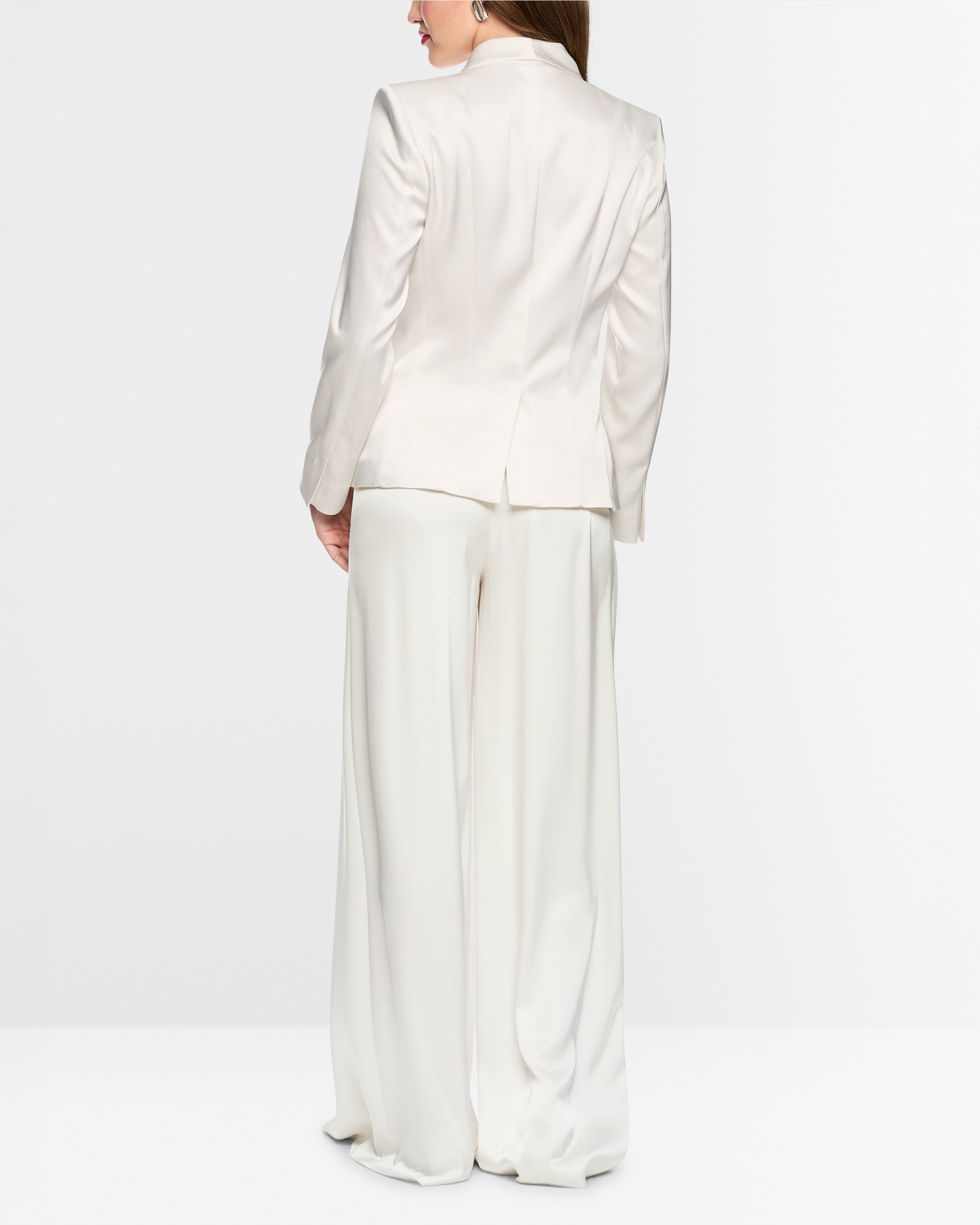 One Button Blazer - Ivory