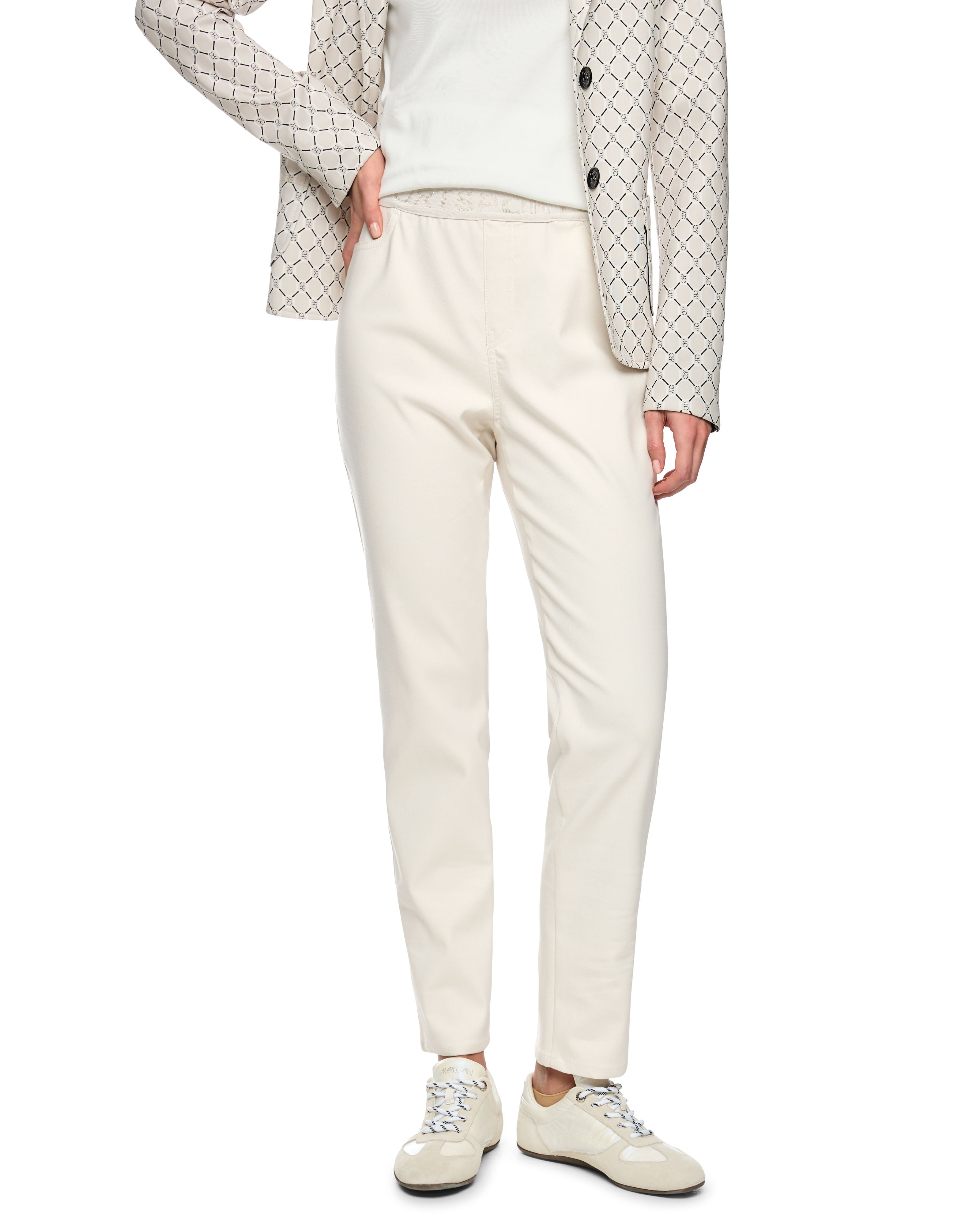 Pull On Siena Trouser - Cream