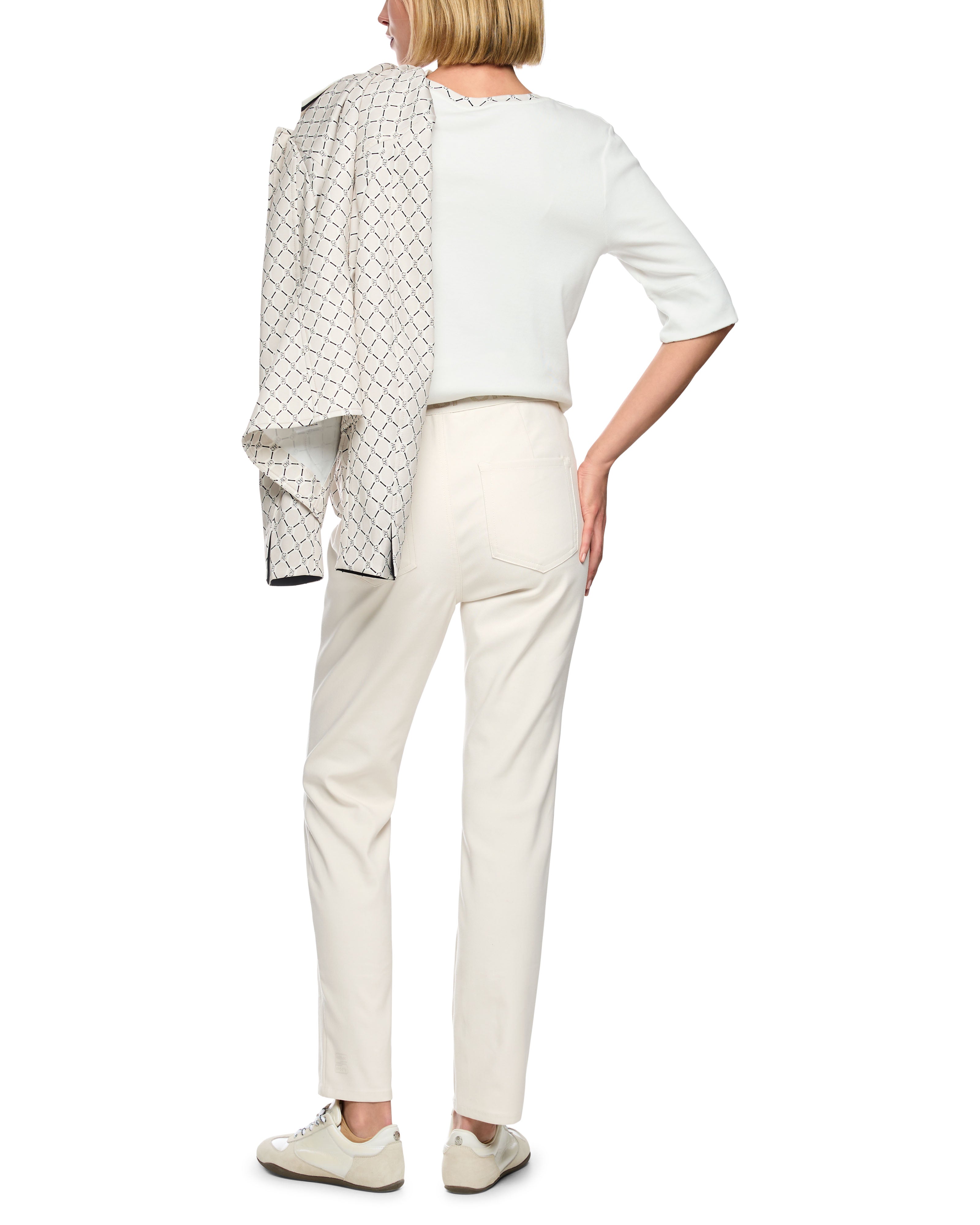 Pull On Siena Trouser - Cream