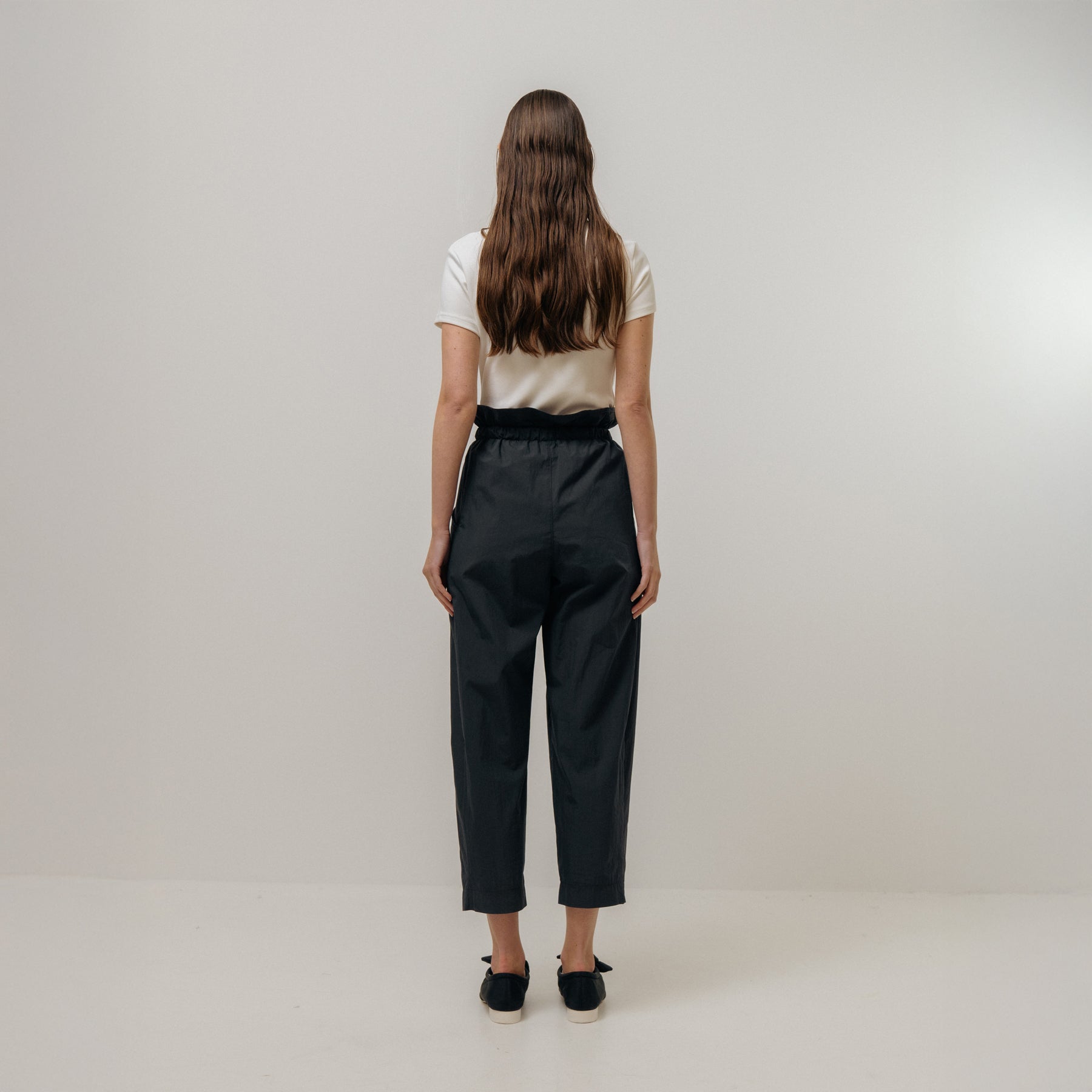 Paperbag Trousers - Charcoal