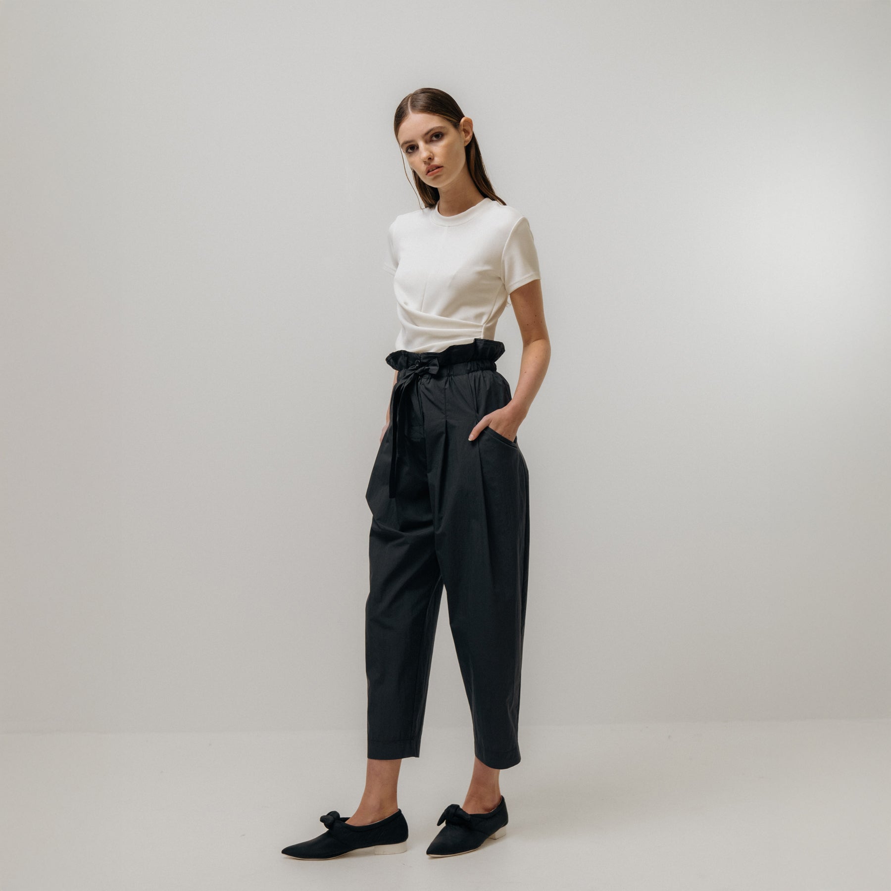 Paperbag Trousers - Charcoal