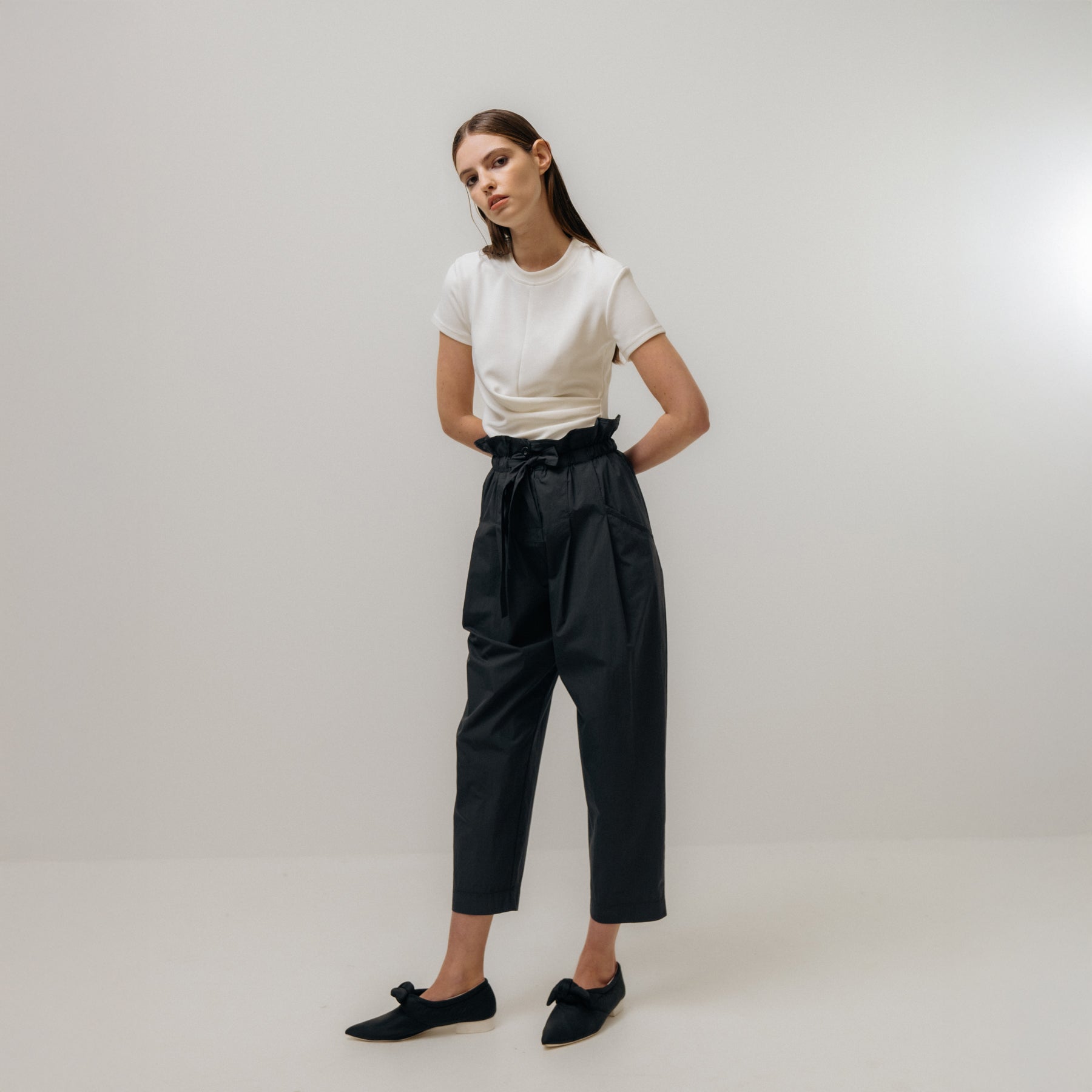Paperbag Trousers - Charcoal