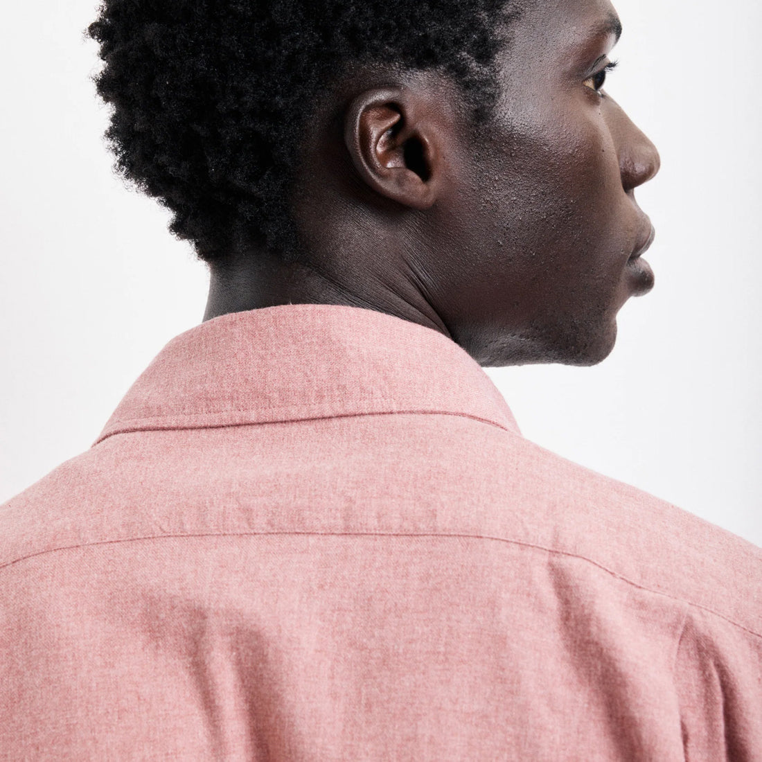 Paul Brushed Cotton Shirt - Red
