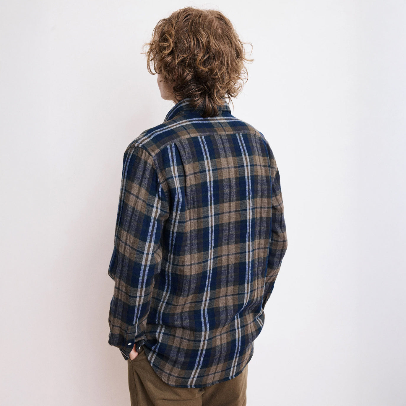 Paul Double Face Shirt - Army/Navy