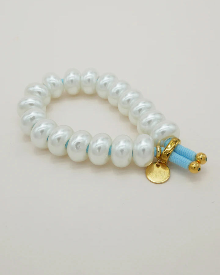 Pearl Blue Combo Bobble Bangle - Pearl Blue