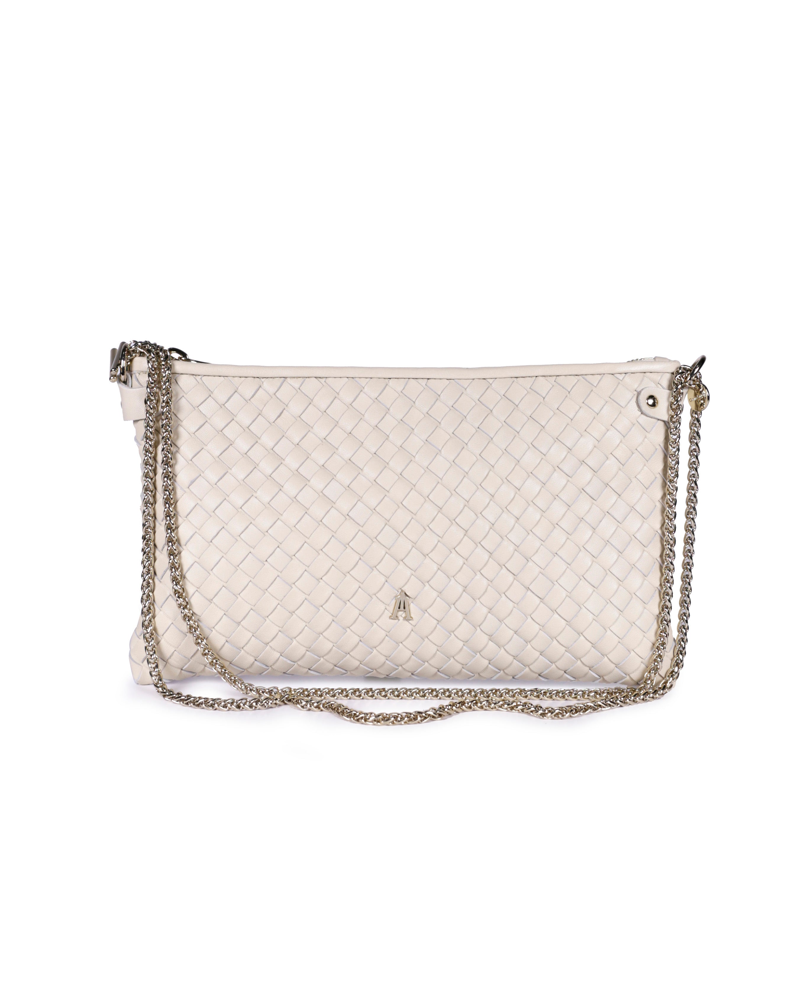 Pillow Tresse Woven Bag - Cream