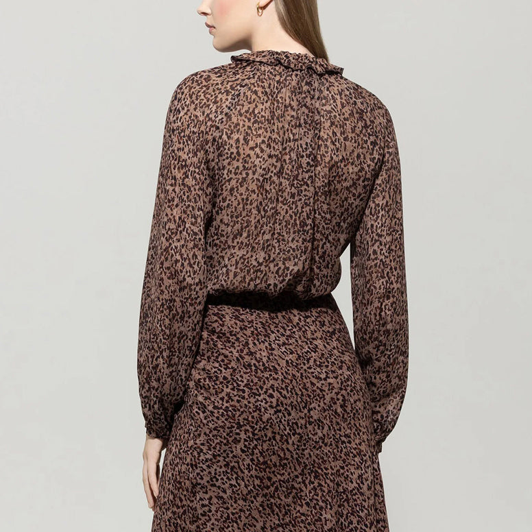 Printed Blouse - Walnut