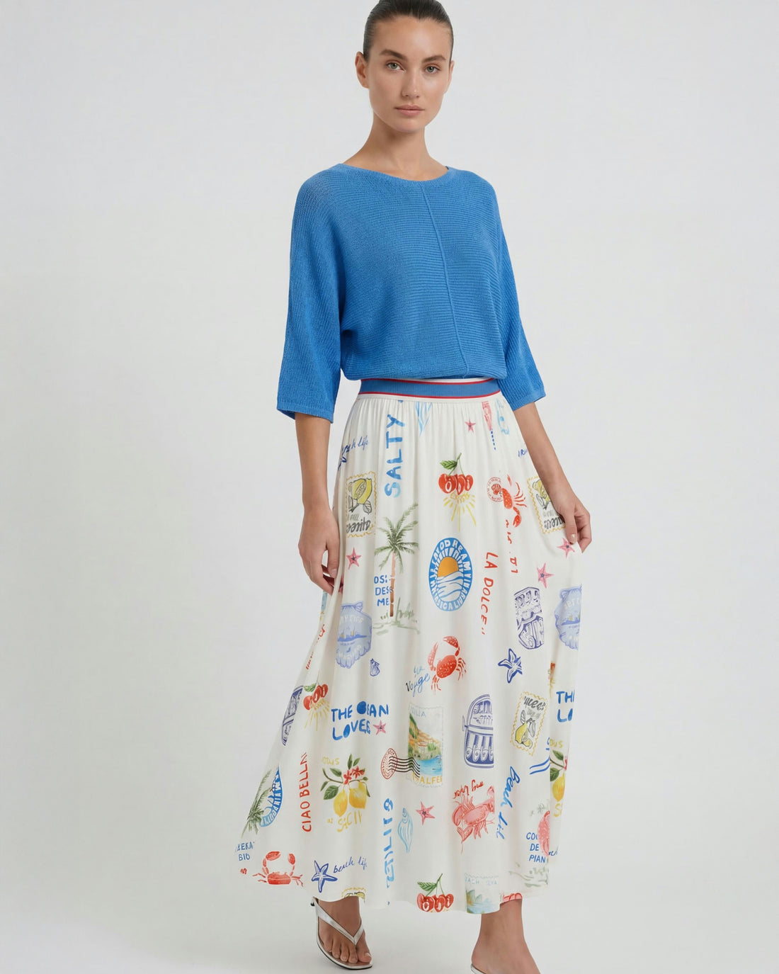 Printed Maxi Skirt - Multi