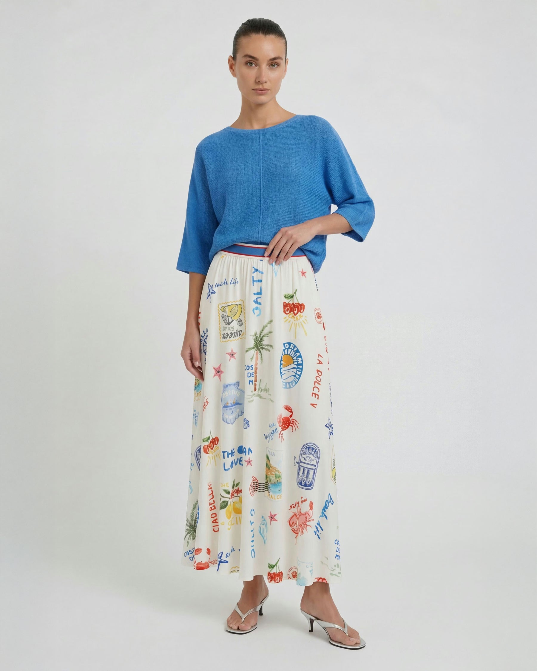 Printed Maxi Skirt - Multi