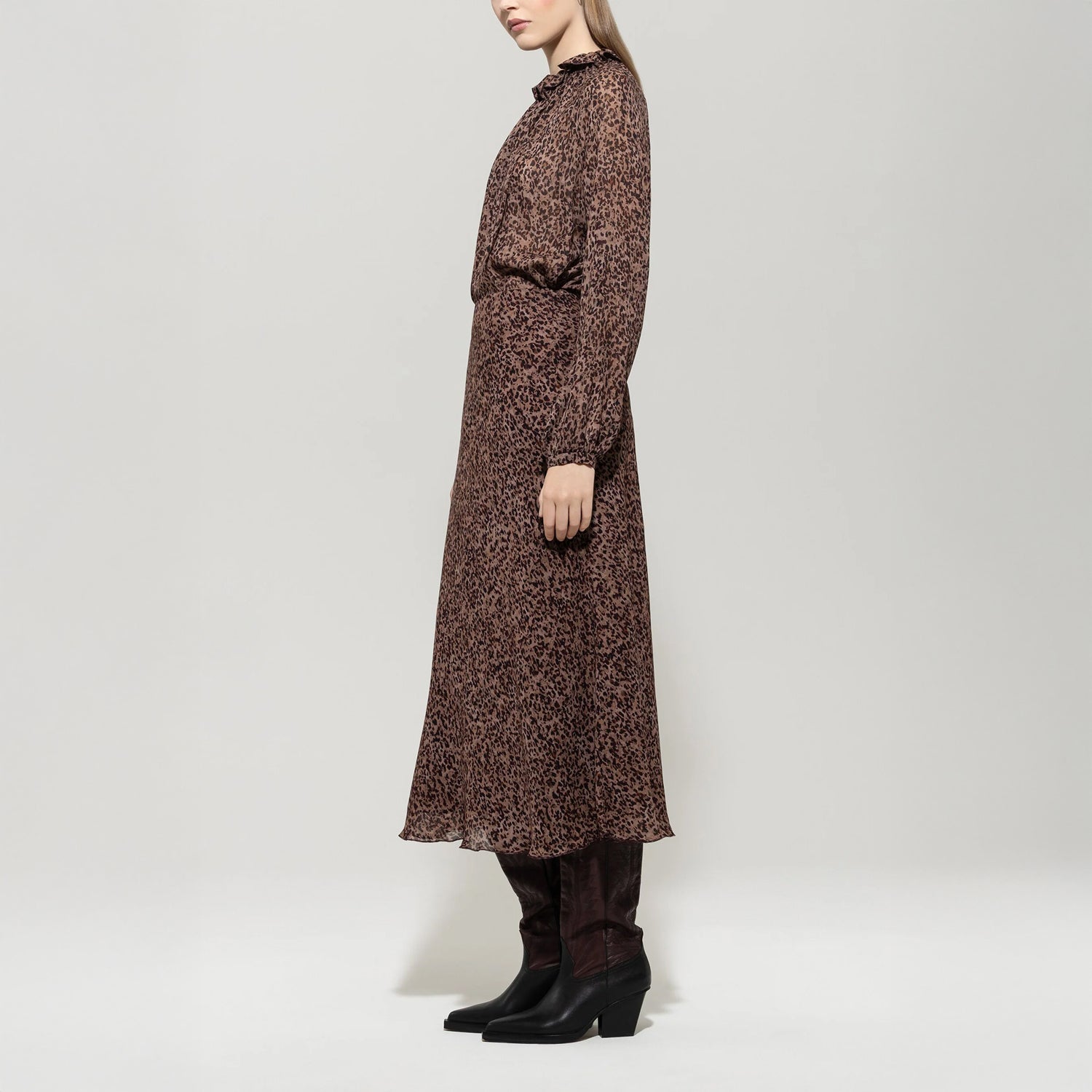 Printed Blouse - Walnut