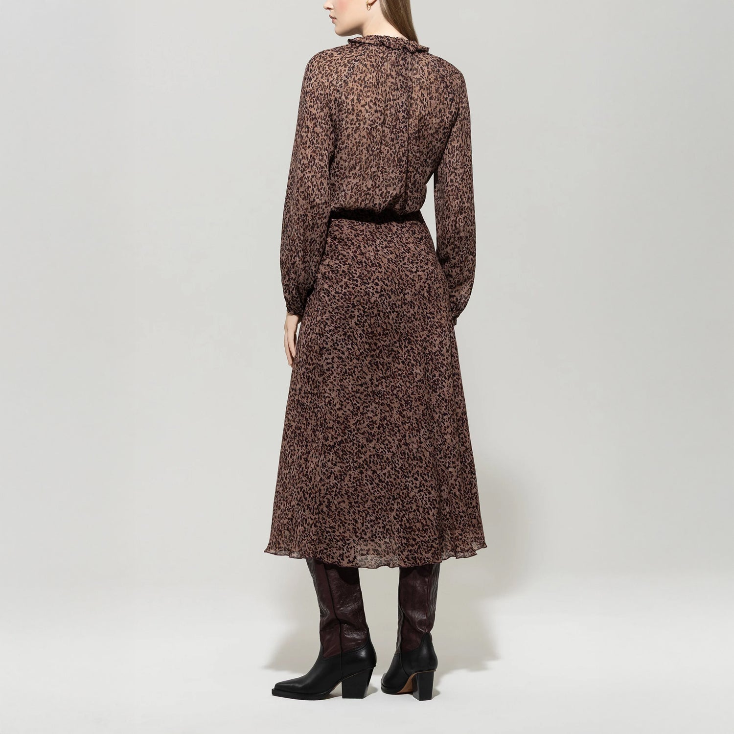 Printed Blouse - Walnut