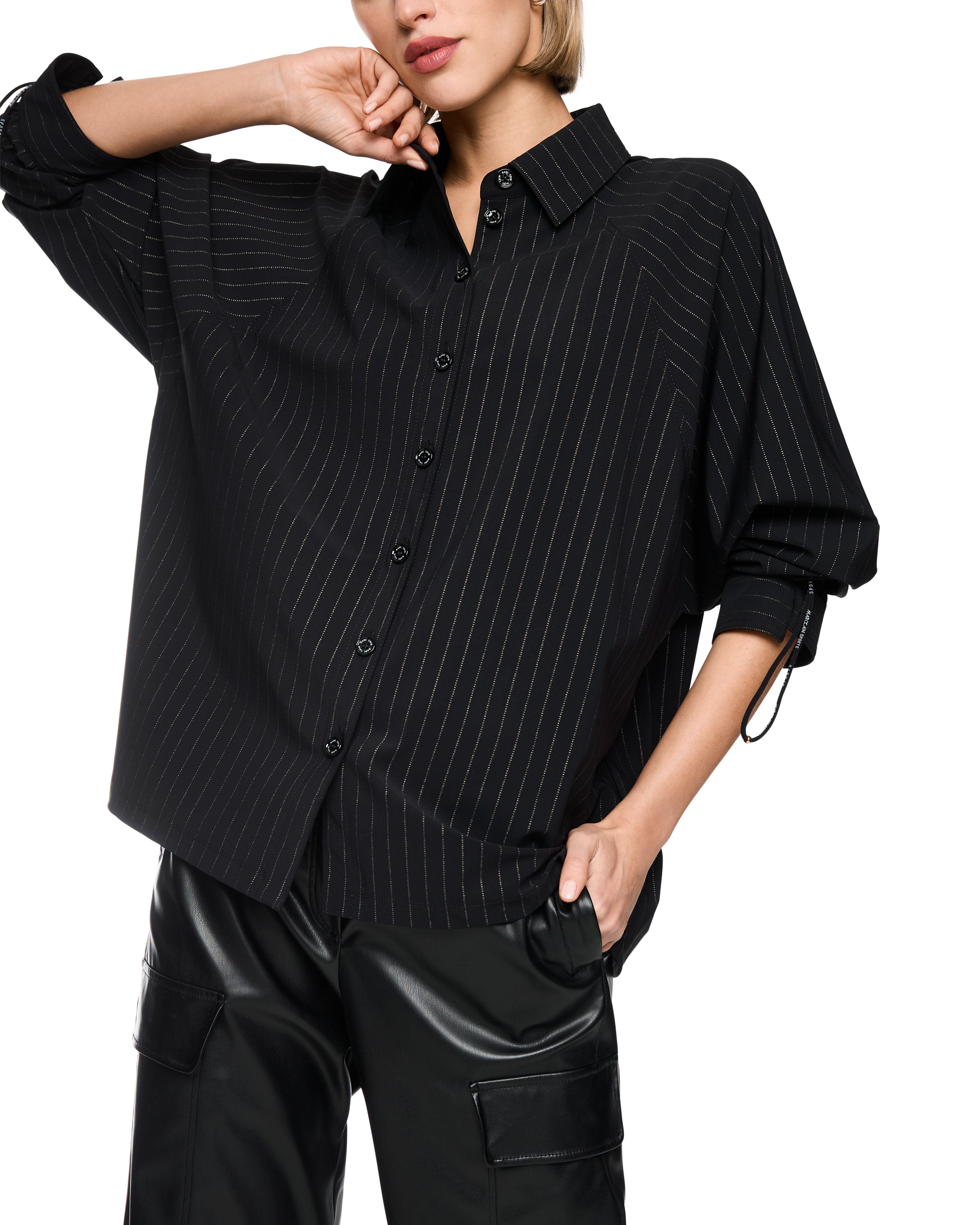 Relaxed Stripe Shirt - Black