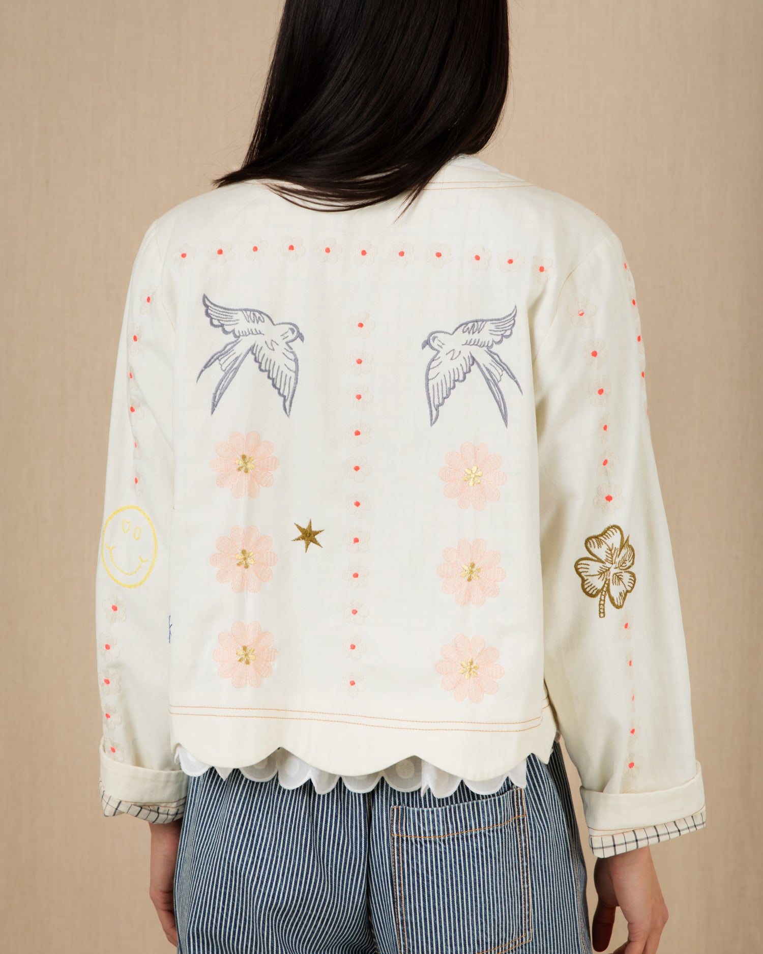 Rosie Jacket - Ecru Multi
