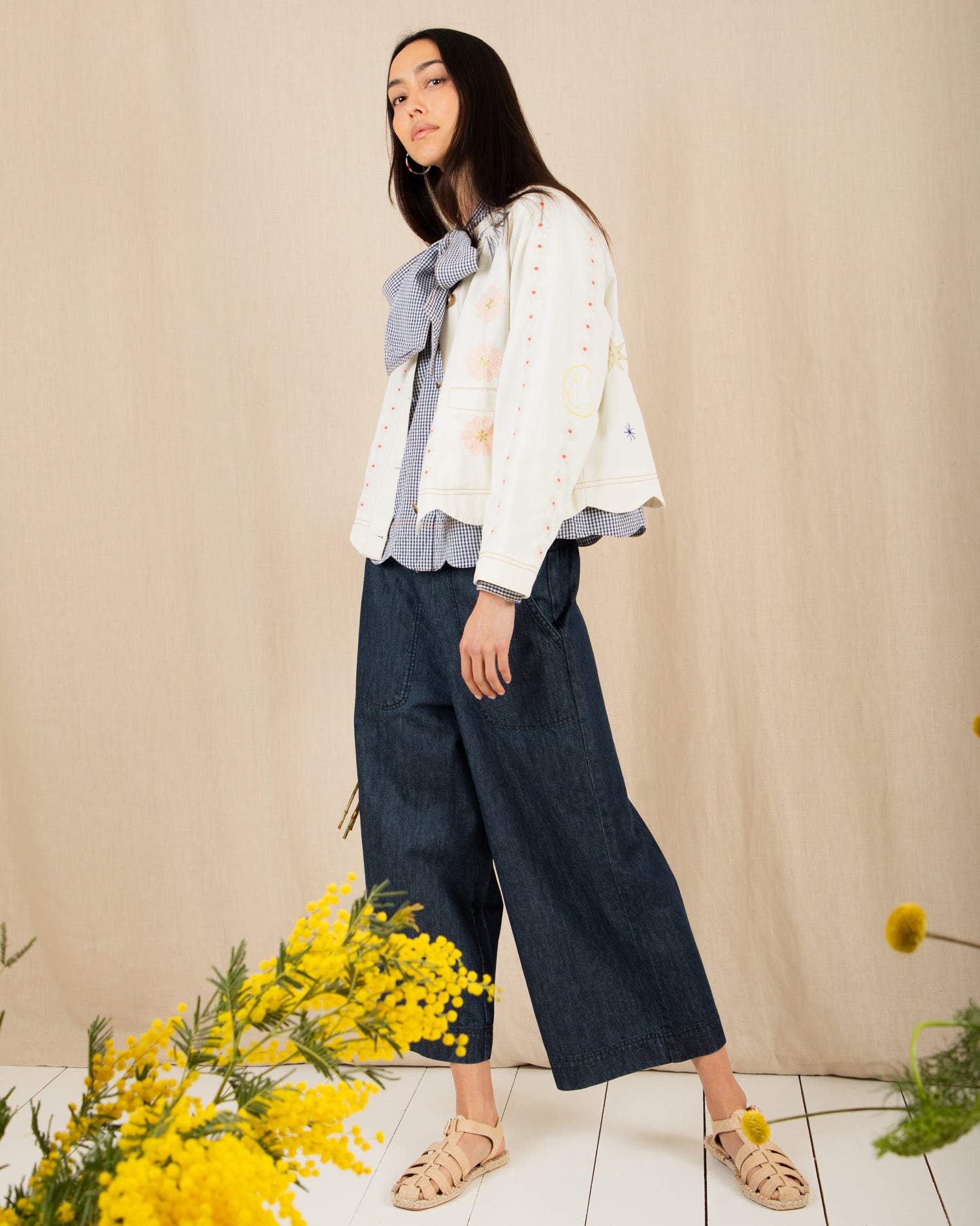 Rosie Jacket - Ecru Multi