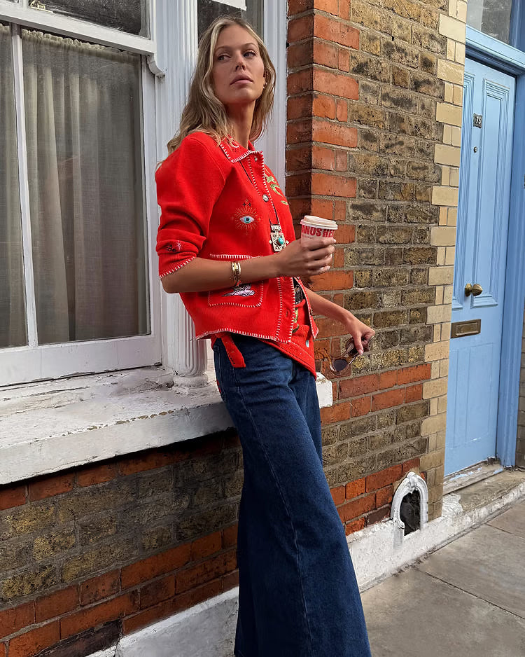 Mystcial Cardigan - Red