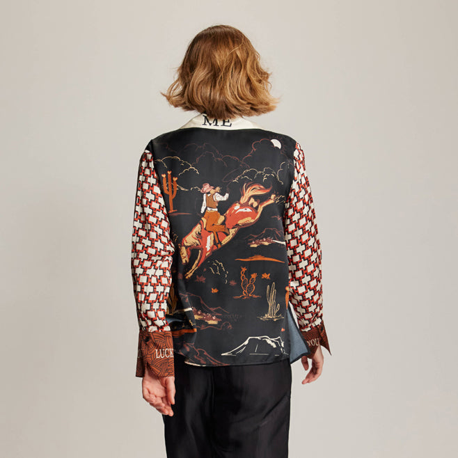 Reyna Tie Waist Shirt - Rodeo