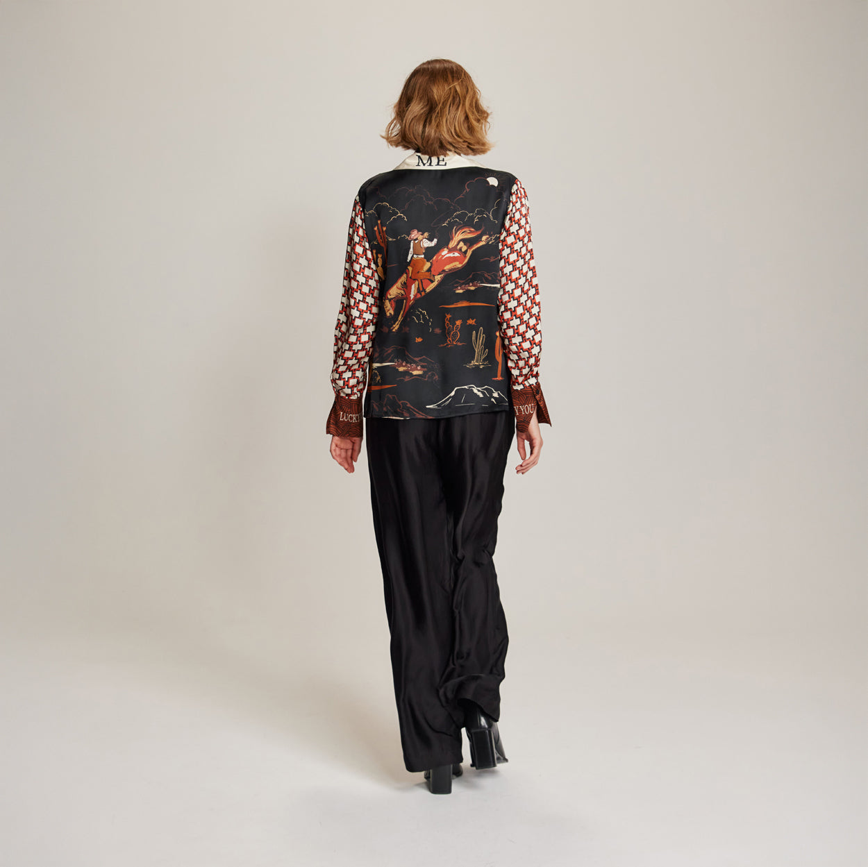 Reyna Tie Waist Shirt - Rodeo