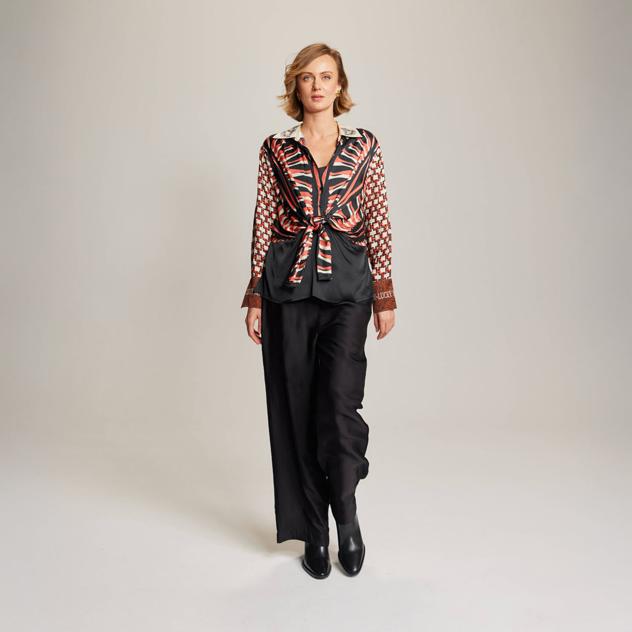 Reyna Tie Waist Shirt - Rodeo