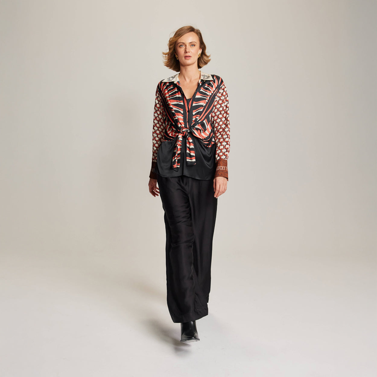 Reyna Tie Waist Shirt - Rodeo