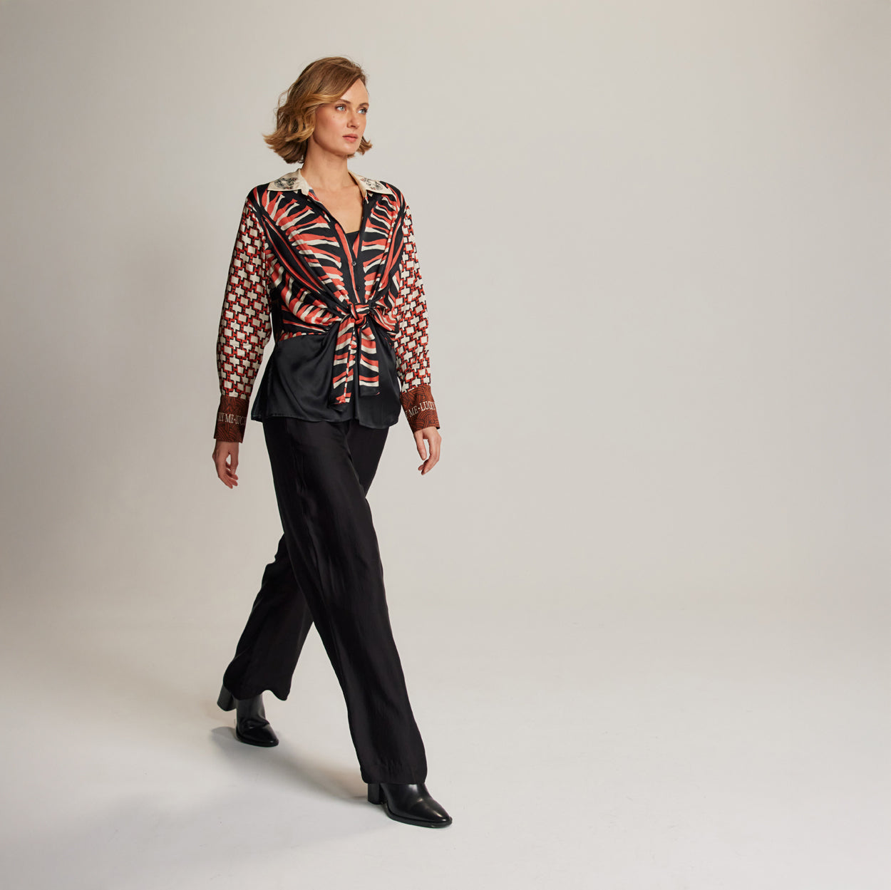 Reyna Tie Waist Shirt - Rodeo