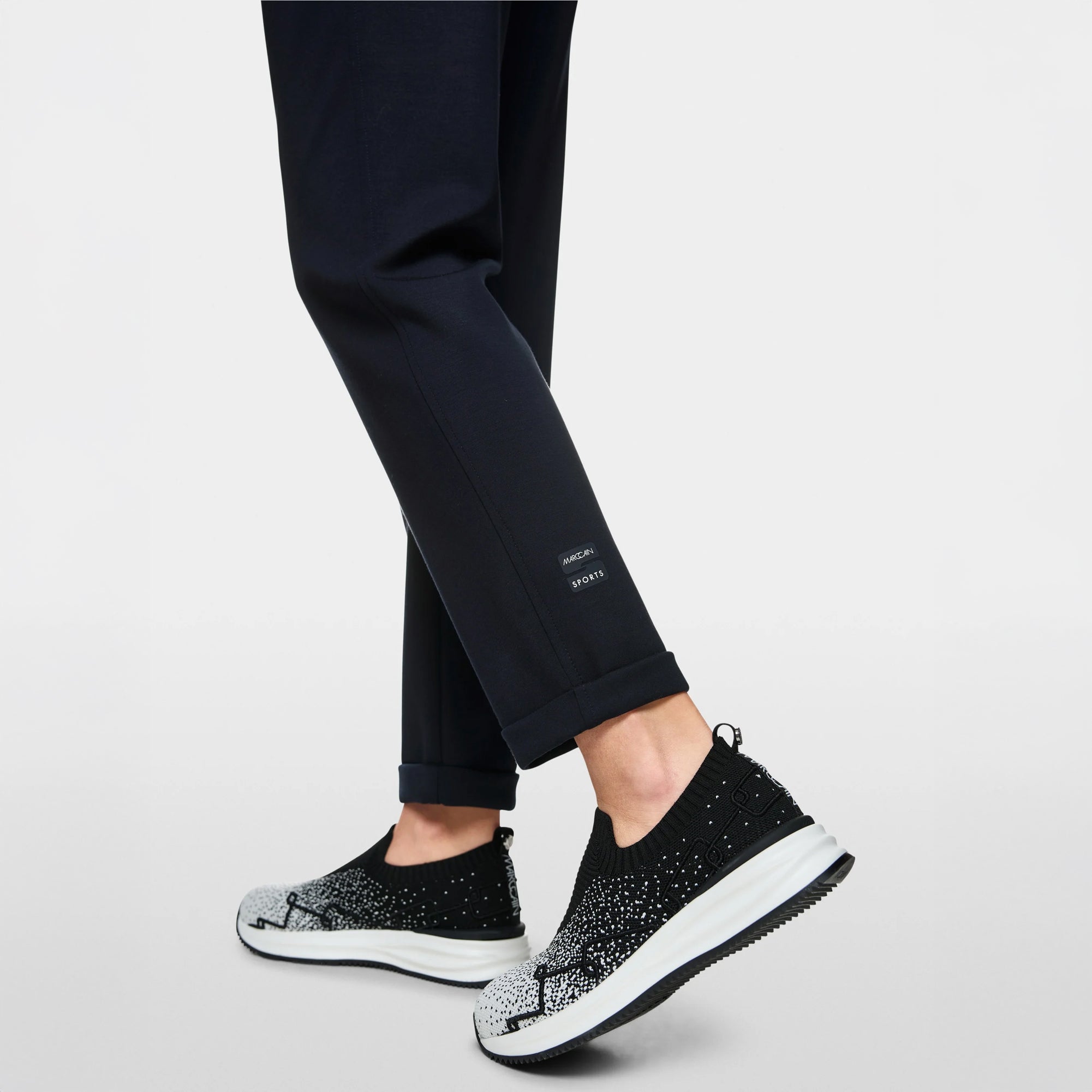 Rhodos Relaxed Fit Cuffed Trousers - Navy