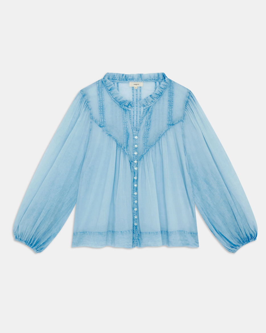 Lovana Blouse - Bleu Ciel