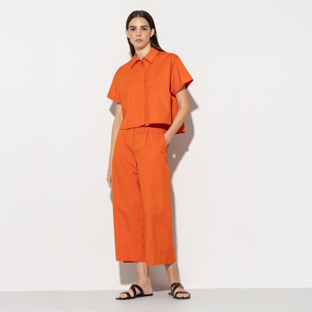 Wide Leg Trousers Burnt Orange