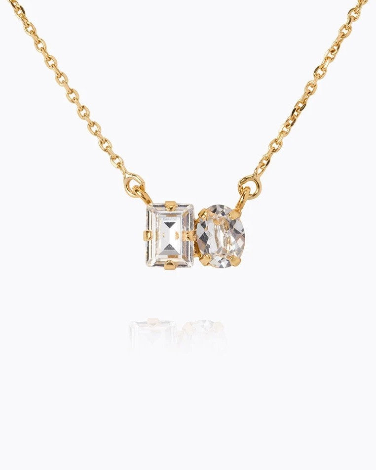 Cleo Necklace Gold - Crystal