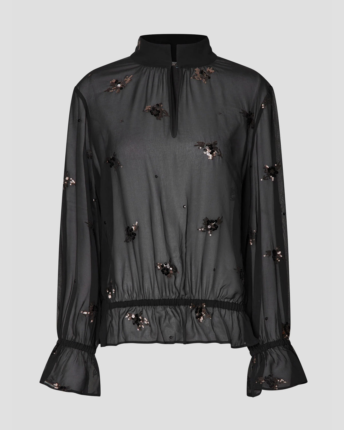 Luma Sequin Blouse - Black