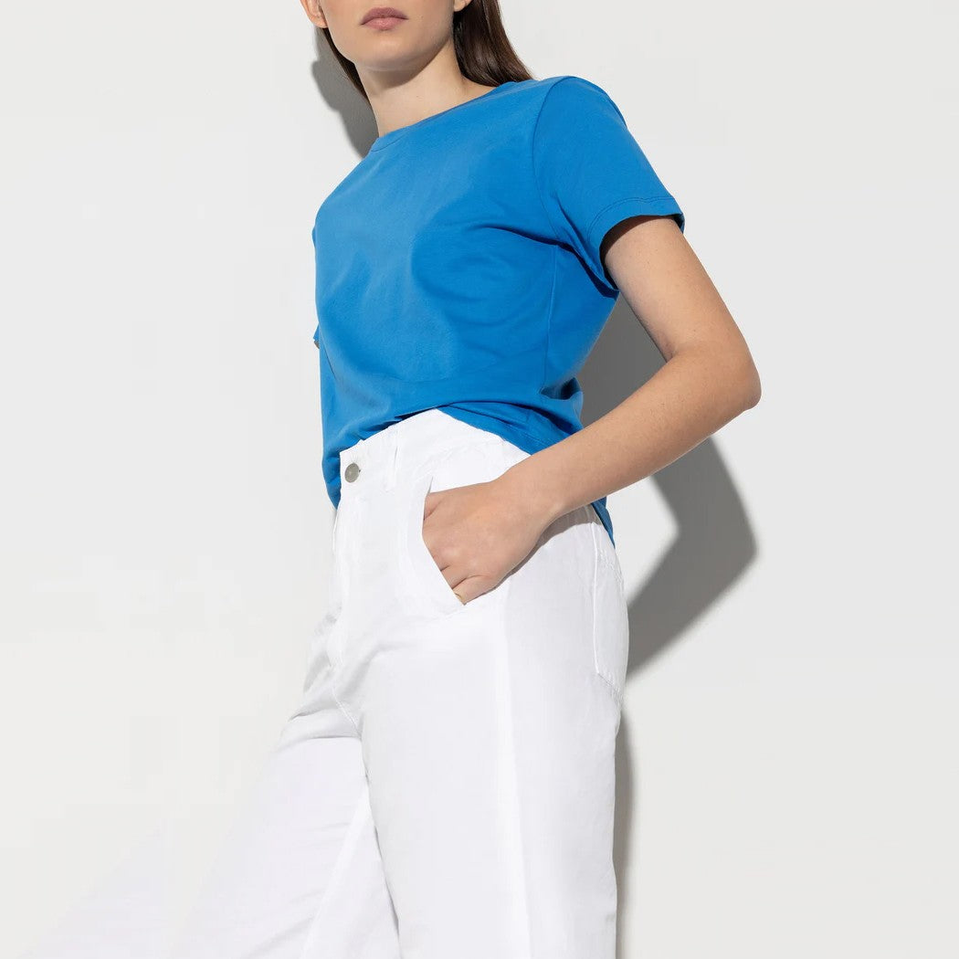 Luisa Cerano White Organic Cotton T-Shirt 358852 7723 0100