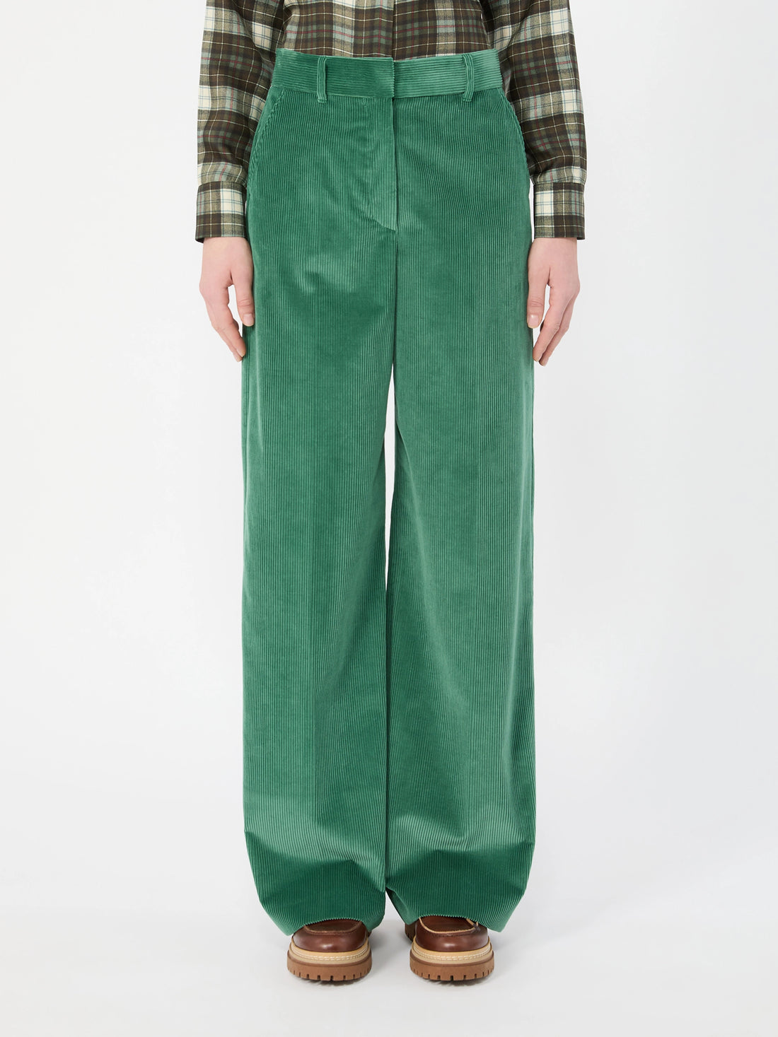 Tania Cord Wide Leg - Green