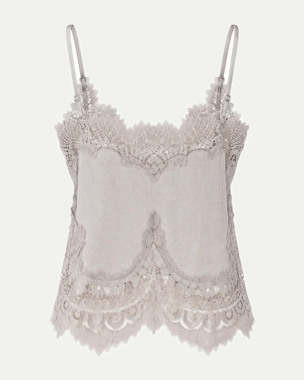 Underlayer Lace Top - Pearl Grey
