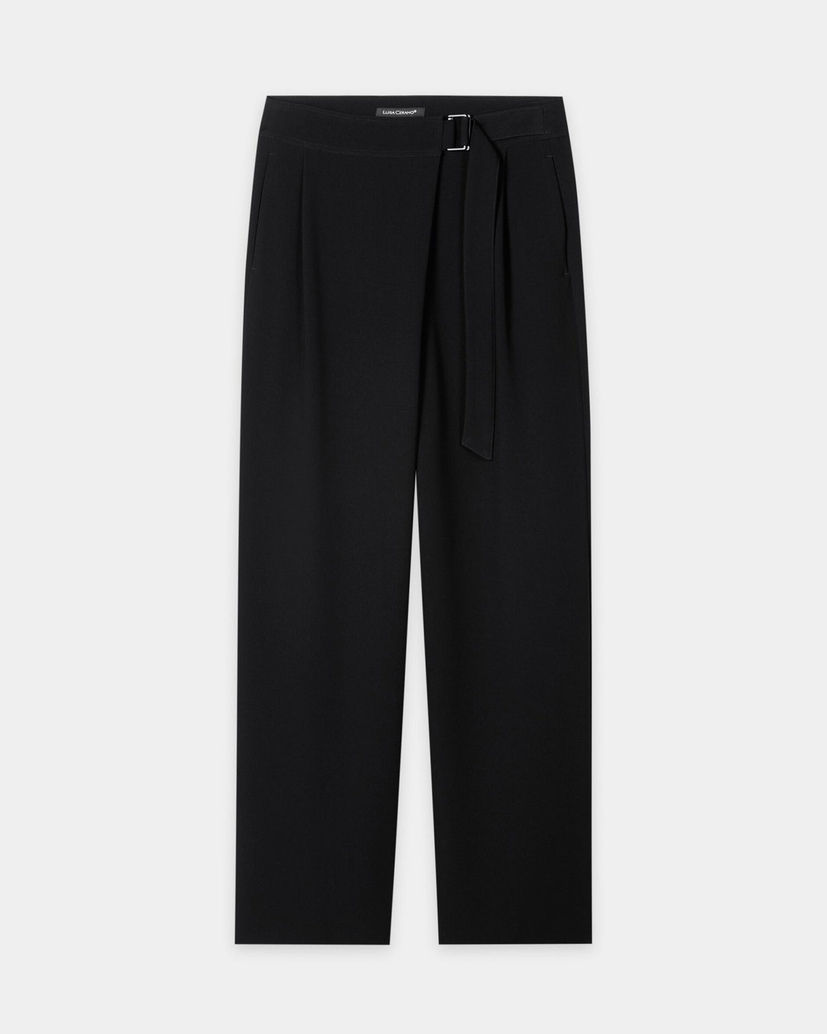 Wrap Around Trousers - Black