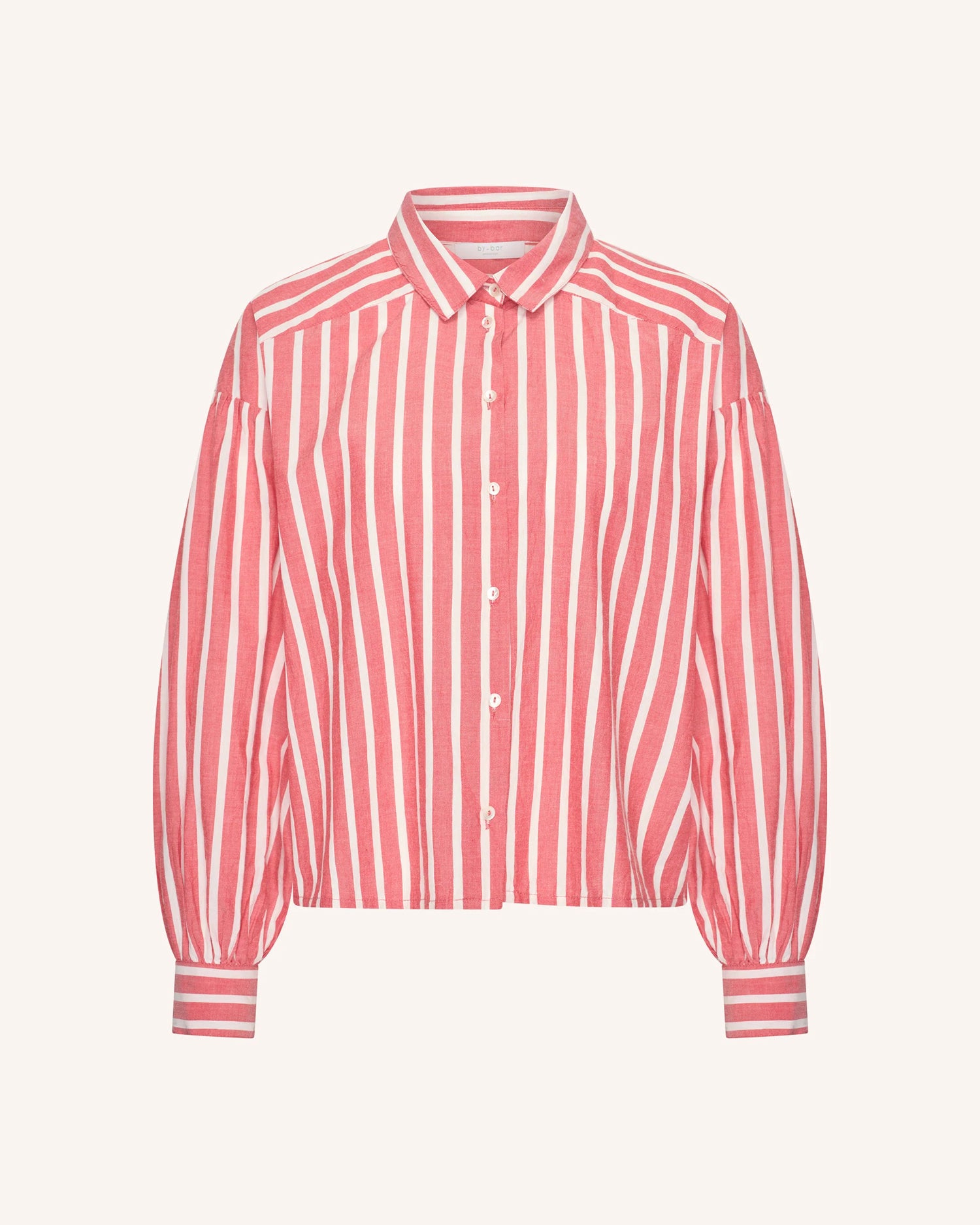 Sarah Short Sleeve Blouse - Red Stripe