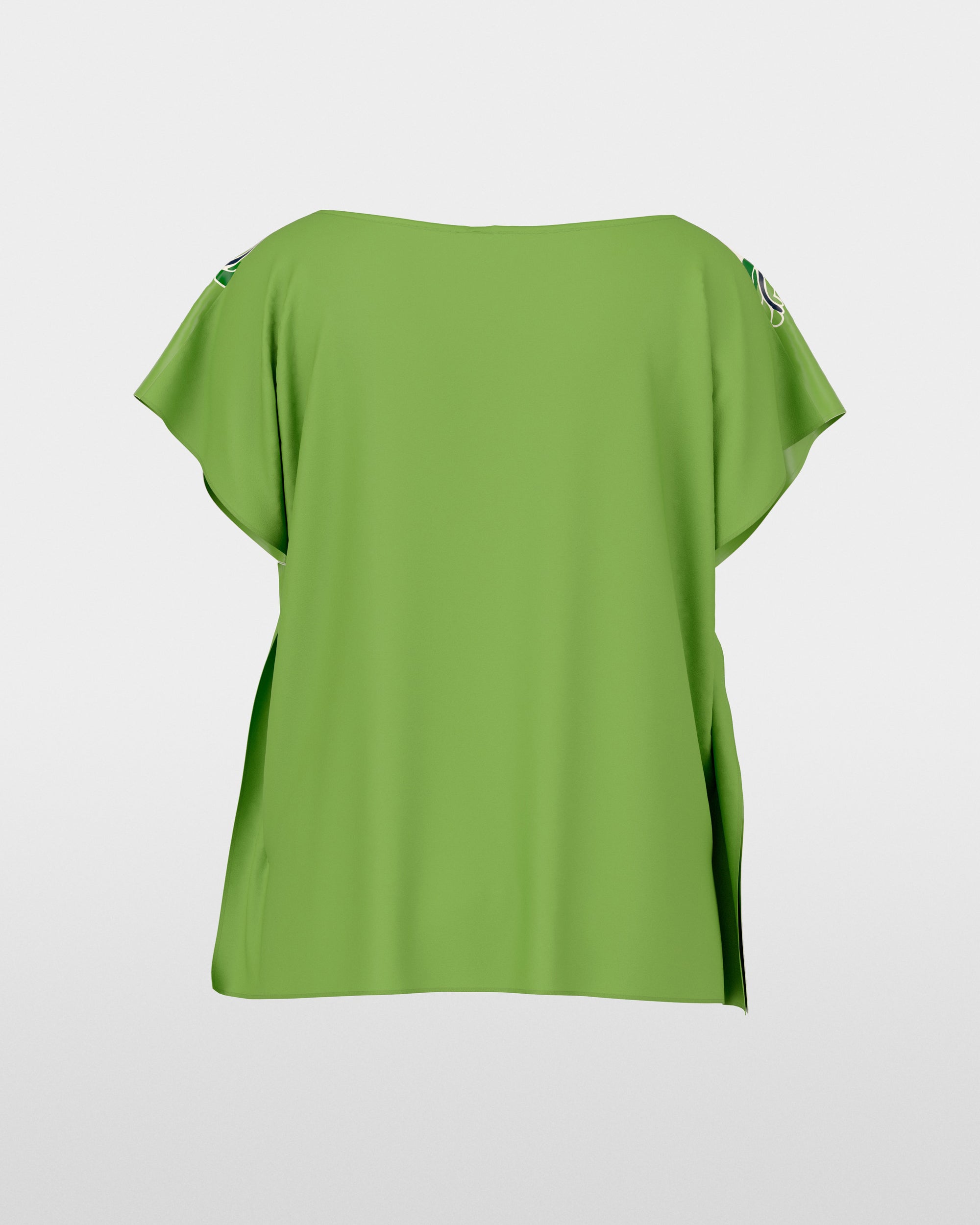 Scarf Print Top - Green