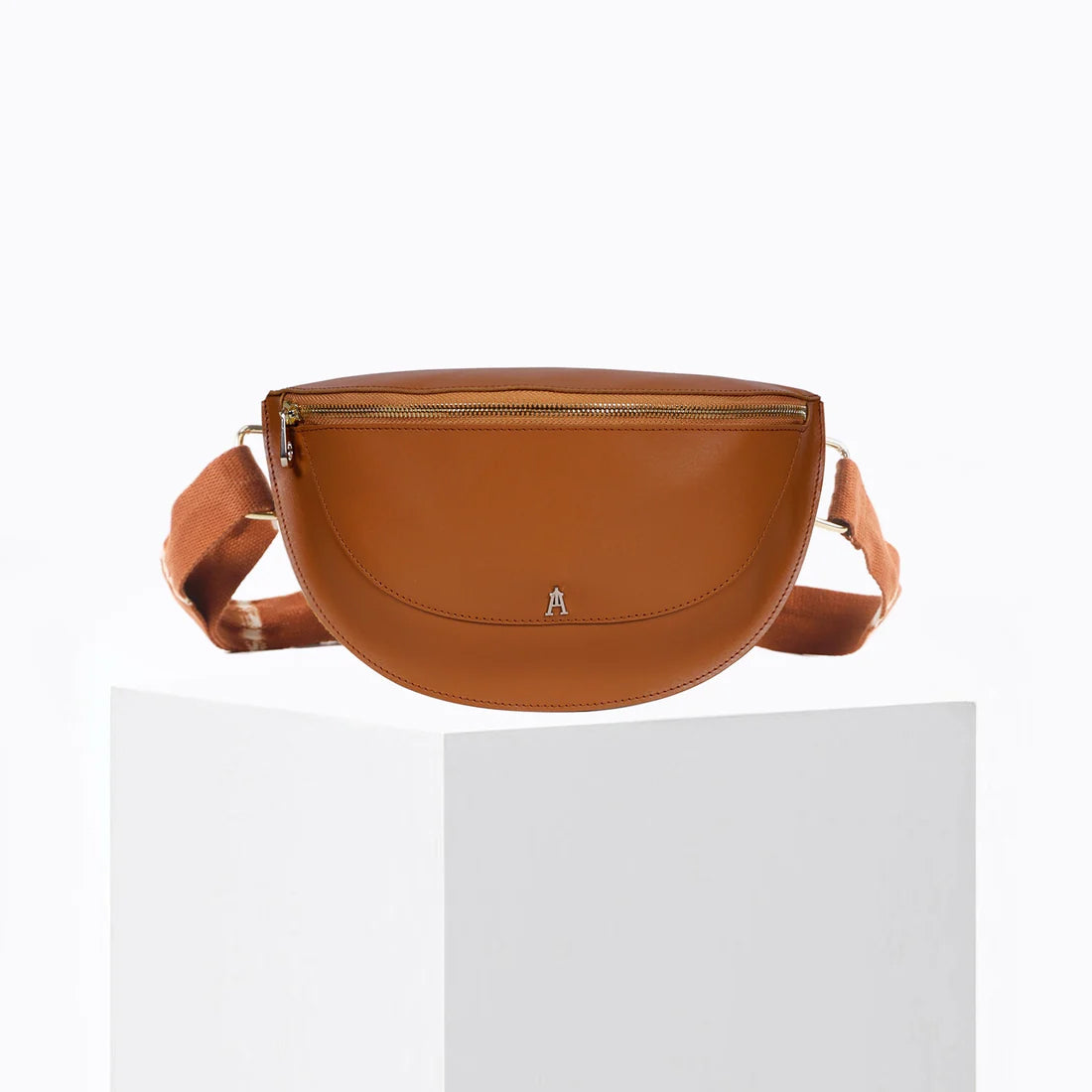 Smile Leather Bum Bag - Tan