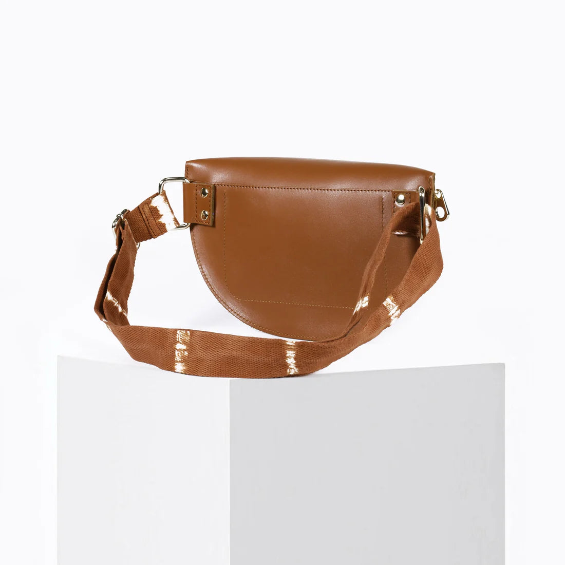 Smile Leather Bum Bag - Tan