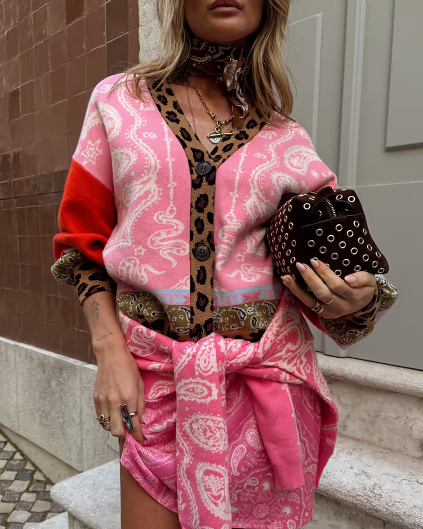 Splice Bandana Cardigan - Multi