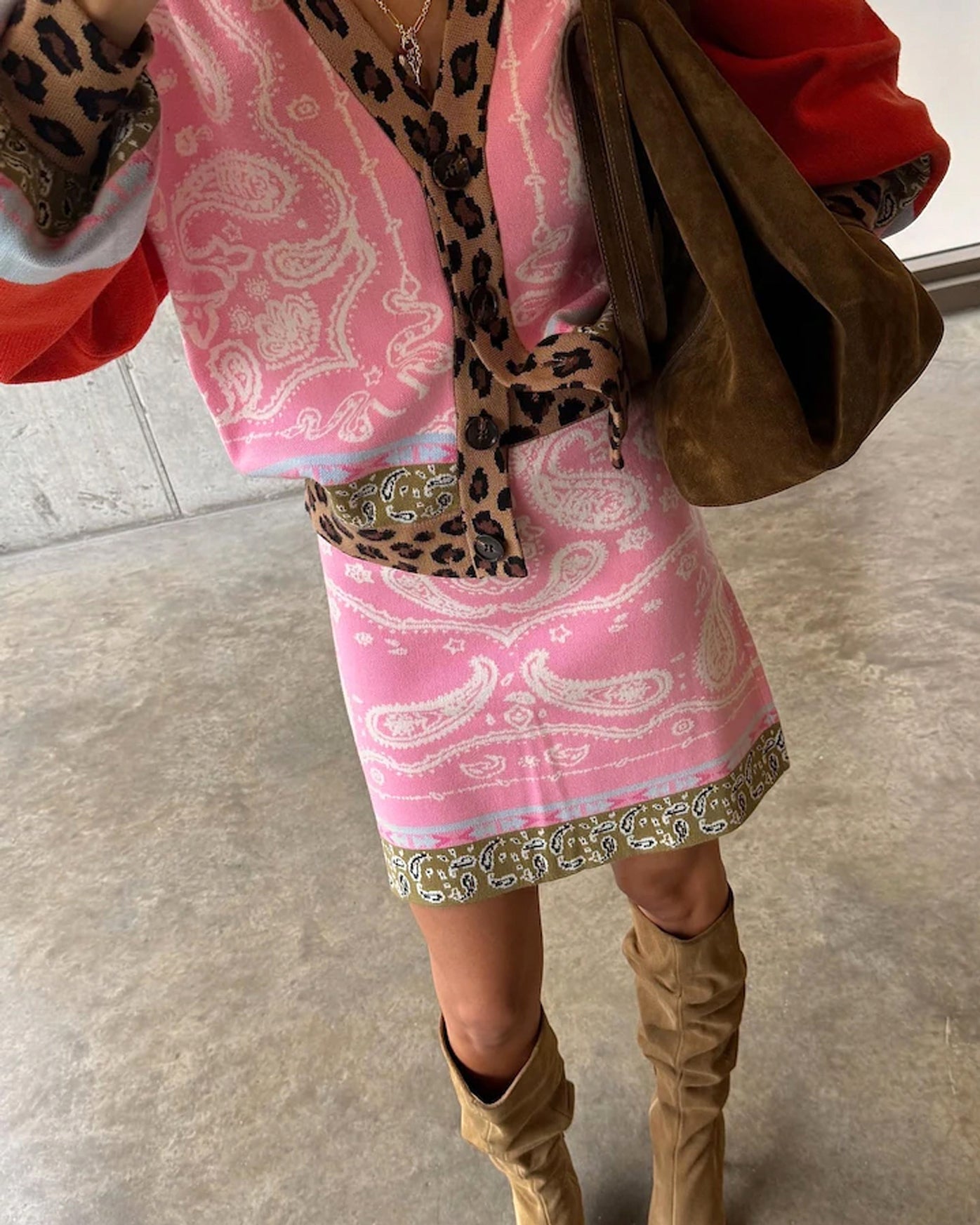 Splice Bandana Cardigan - Multi