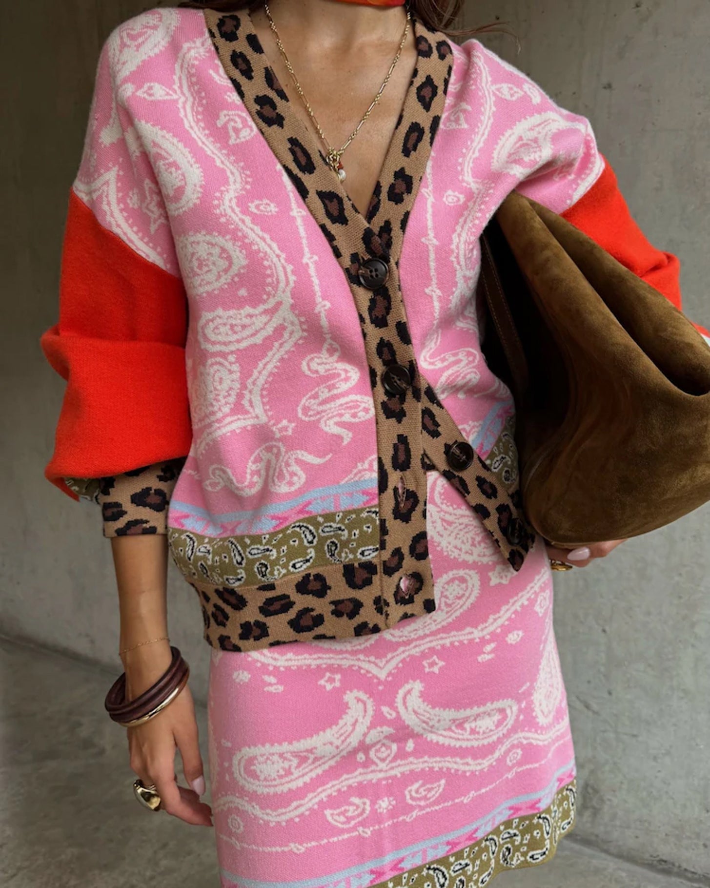 Splice Bandana Cardigan - Multi