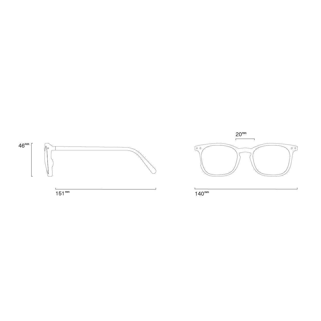 Reading Square Glasses