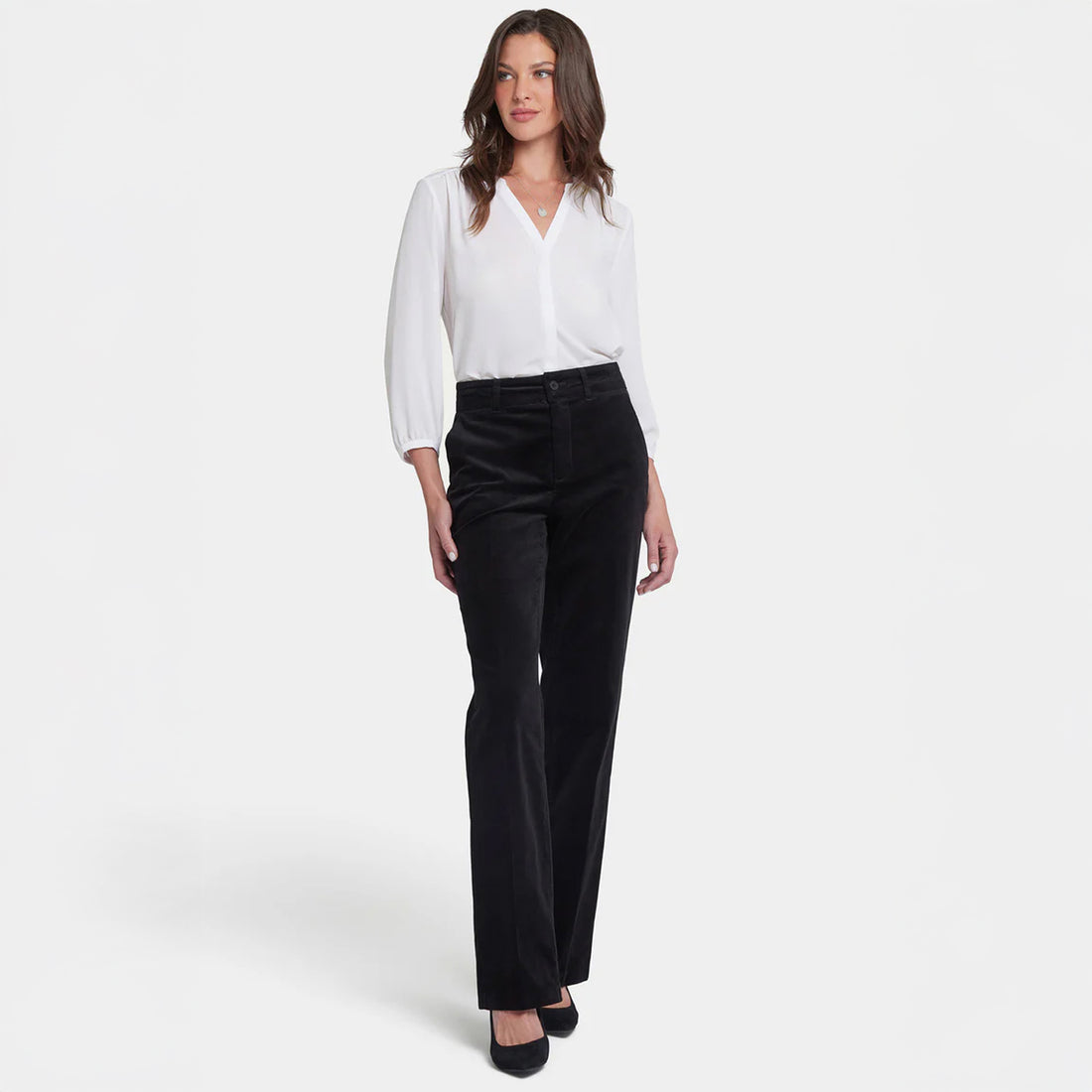 Straight Leg Trouser - Black