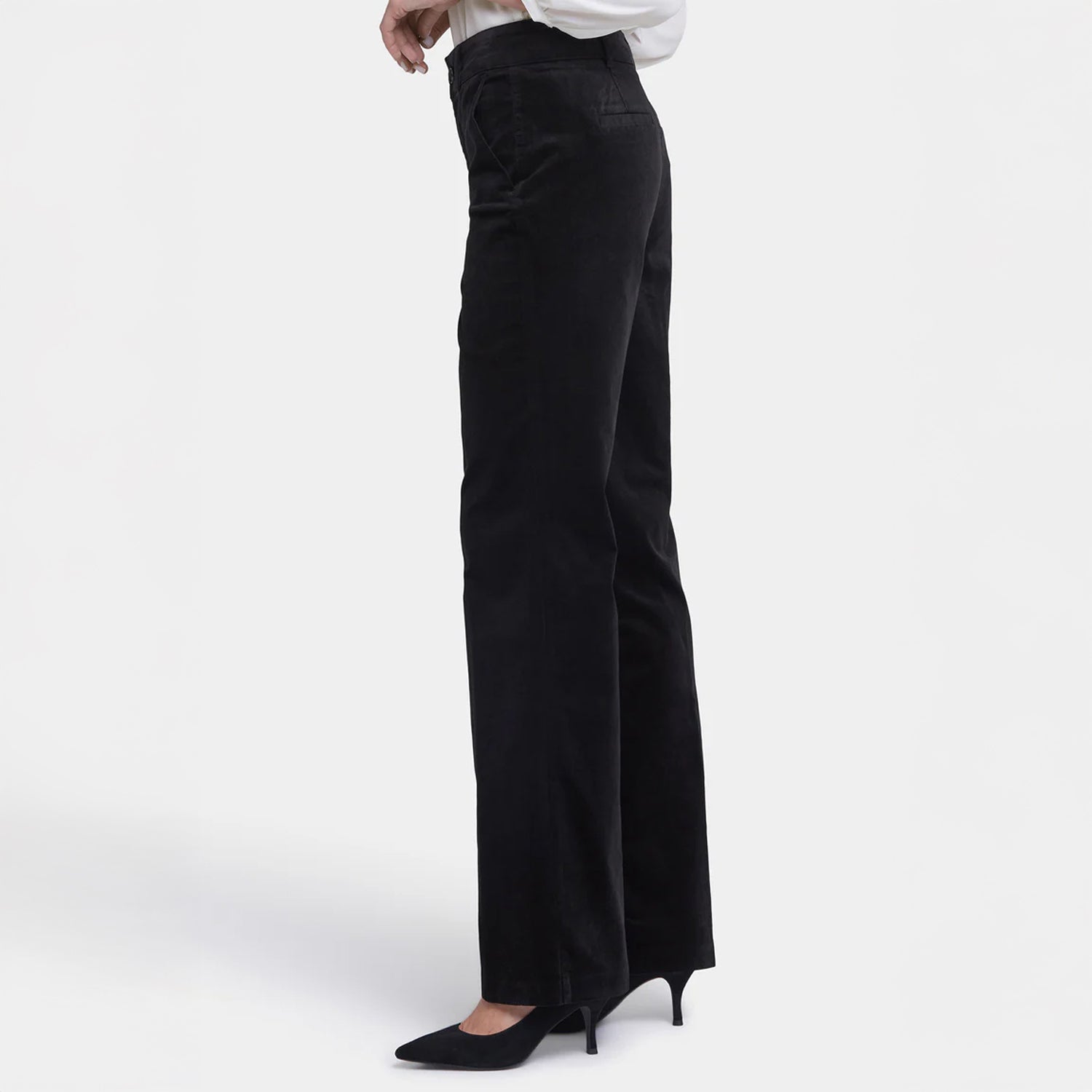 Straight Leg Trouser - Black