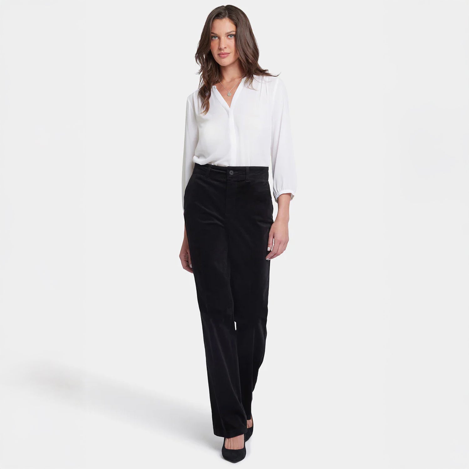 Straight Leg Trouser - Black
