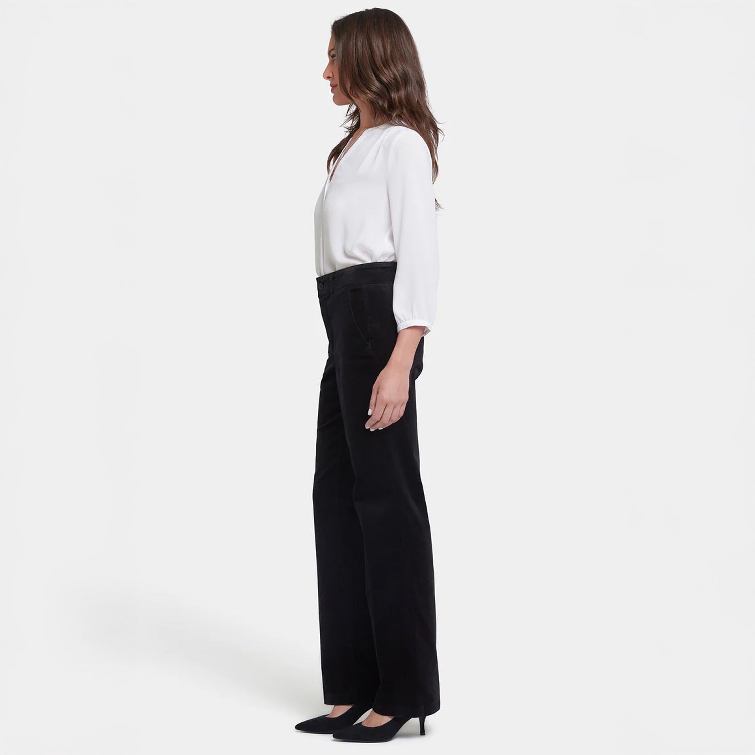 Straight Leg Trouser - Black