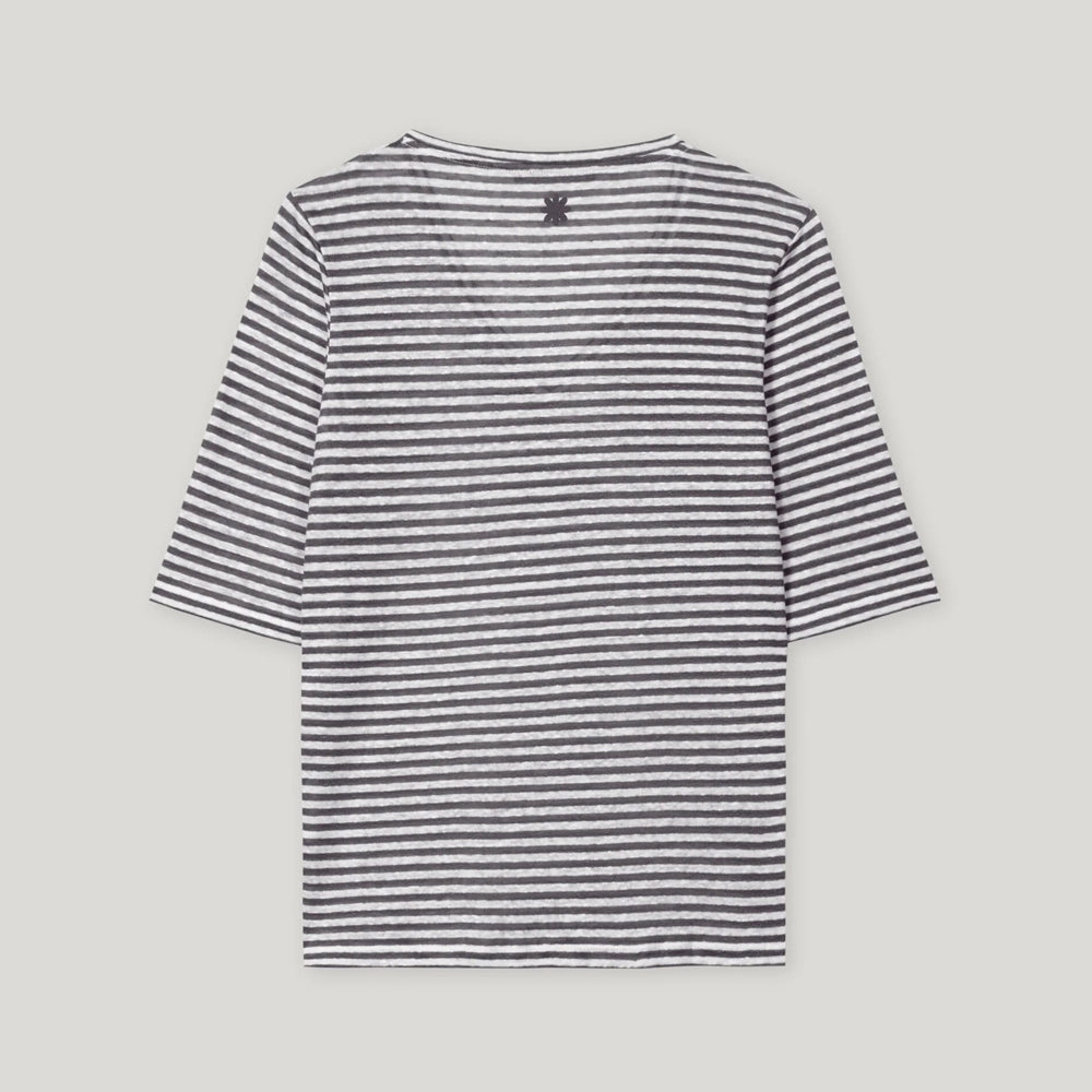 Stripe T-Shirt - Cool Grey Melange