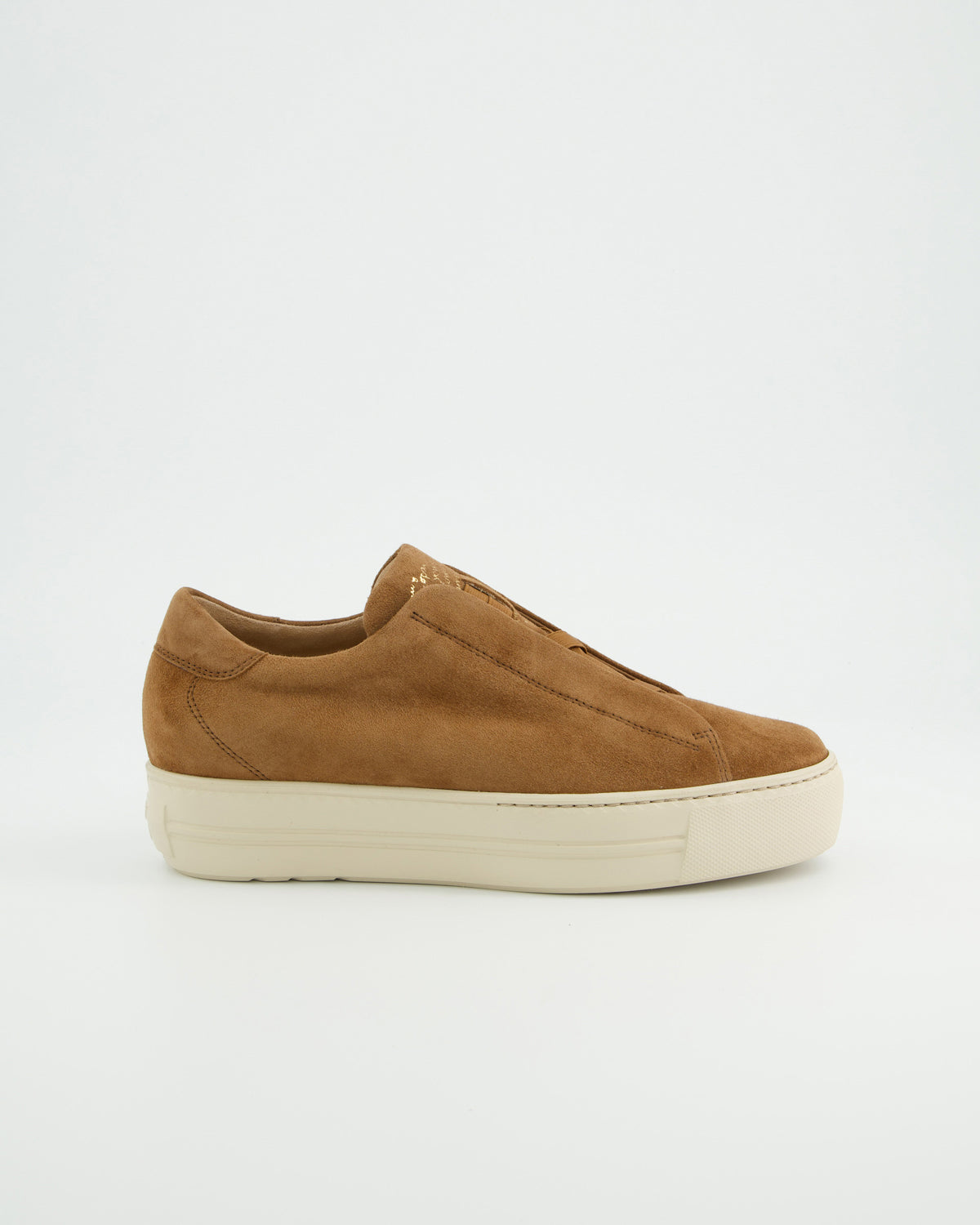 Suede Pull On Trainers - Brown