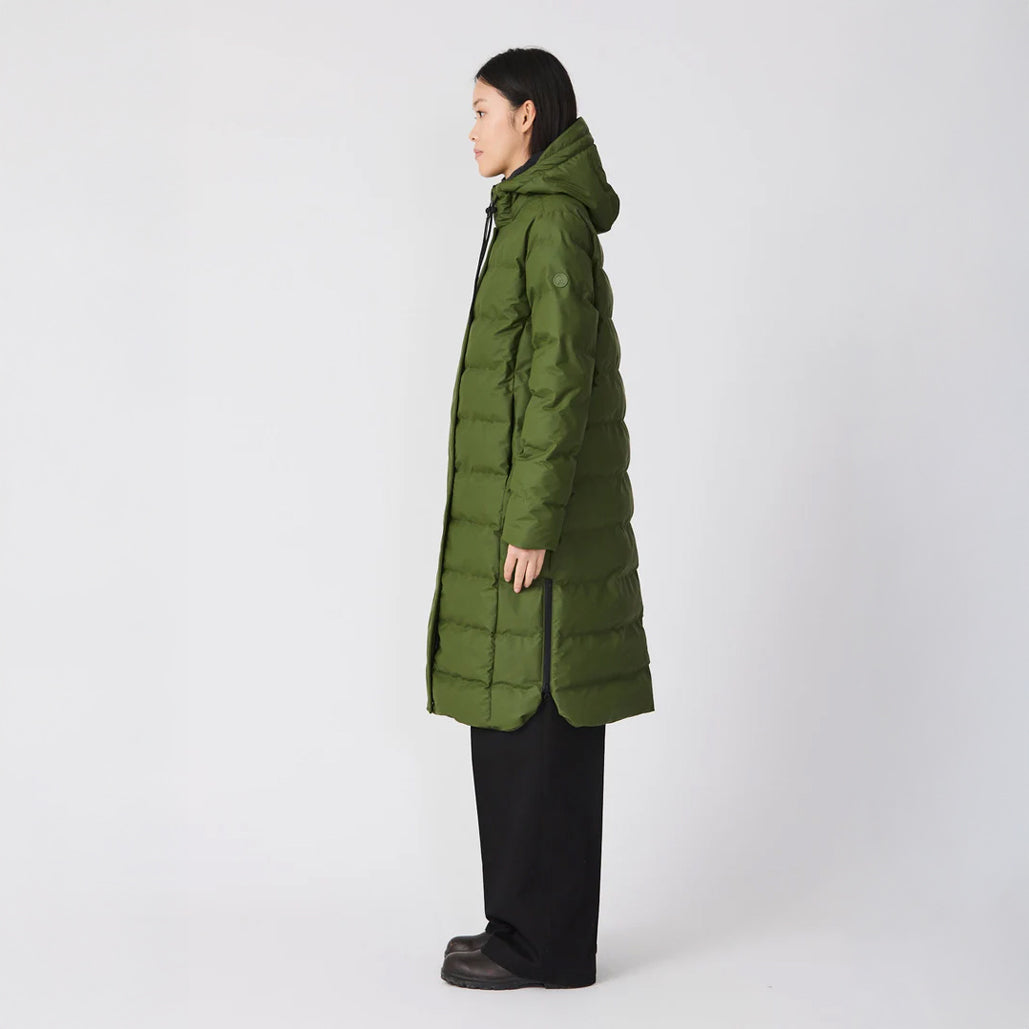 Puddle Puffa Coat - Bronze Green