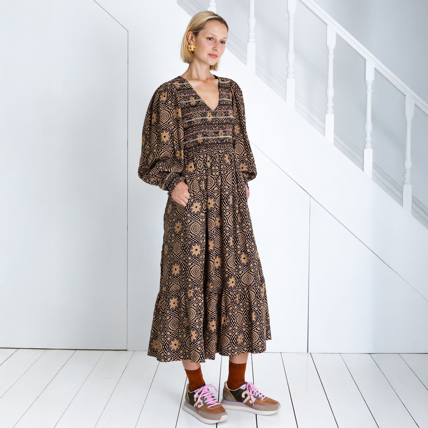 Troy Dress - Midnight Sand